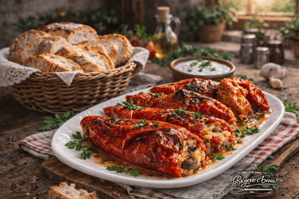 ЧУШКИ ПЪЛНЕНИ С ГЪБИ 